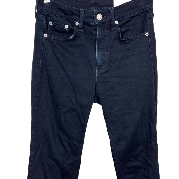Rag and Bone Jeans Black Stovepipe Byan Dark‎ Wash Size 25 - Picture 3 of 13